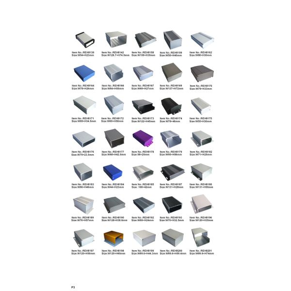 W122mm x H45mm Led Driver Aluminum Extrusion Enclosure / Extruded Aluminum Housing