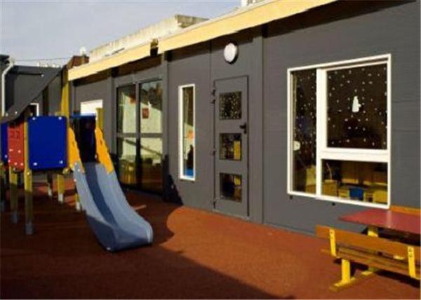Aço dobrável econômico do painel de sanduíche - casas quadro com vidro