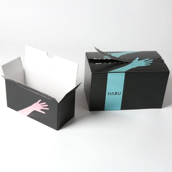 Boîte de livraison en carton noir de luxe, imprimer le logo de l' entreprise Boîte à fermeture à glissière pour le savon
