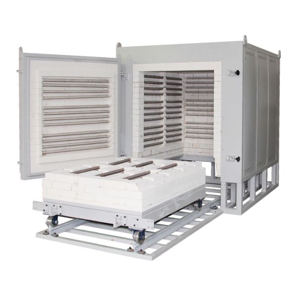 1200 Liters Bogie Type Furnace With Manual Trolley Up To 1200 Degree C