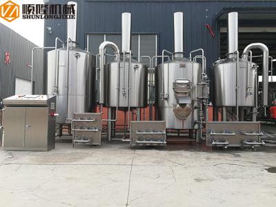 PLC Control Beer Production Line Auto 1500KL Steam Heating Stainless Steel Material