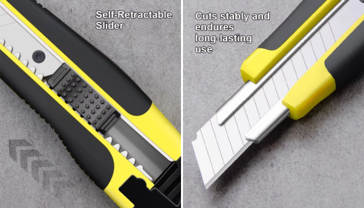 Snap Off Razor Safety Utility Knife Blade SK2 SK5 Material For Office 18mm
