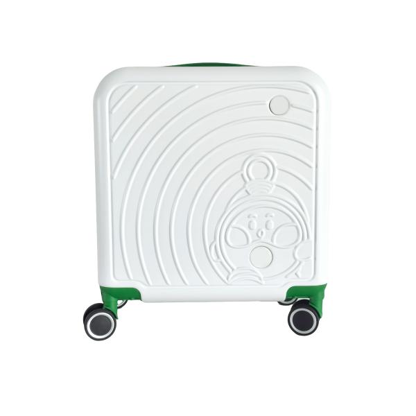 Zipper Closure 16inch ABS PC Hard-Shell Luggage Suitcase with 360° Spinner Wheels and Telescopic Handles Light Weight