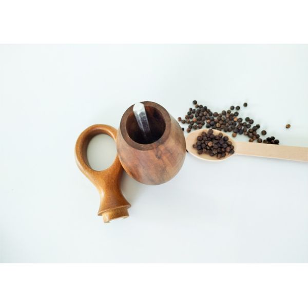 Highly Durable Wooden Salt and Pepper Grinders with Ceramic Core