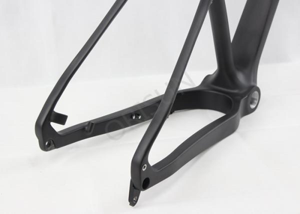 Mountain Fat Black Carbon Bike Frame 190 X 12 Thru - Axle Dropout 1290 Grams