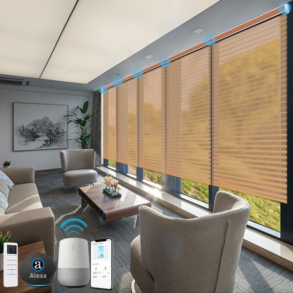 Специализированная ванная анти-УФ и теплоизоляция электрические моторизованные жалюзи Shangrila