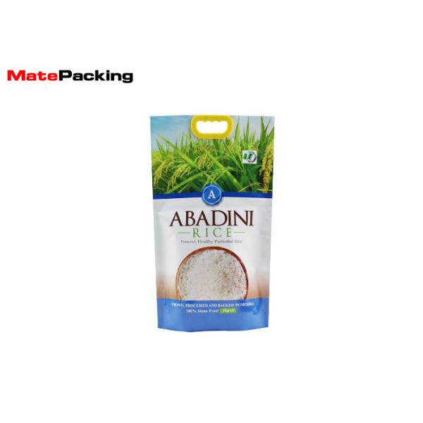 Custom Printed Vacuum Seal Food Bags Resealable Biodegradable Nylon Heat Seal Handle Top