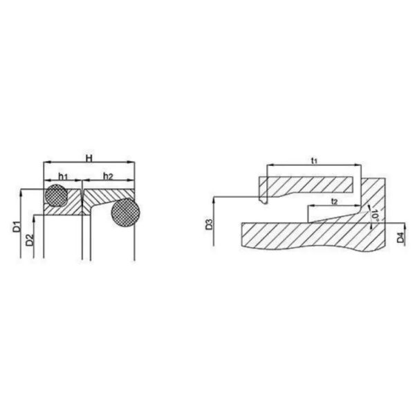 Duo Cone Floating Face Seal 423471 For Heavy Duty Machinery