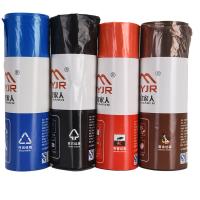 Pedido personalizado Bolsas de basura de plástico azul de cuerda de tira en rollo para productos domésticos