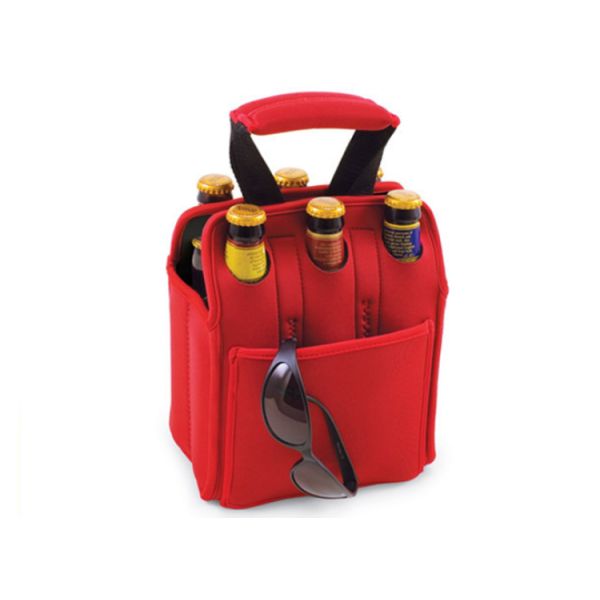 Strong durable Custom logo travel packing bags for 6 cans beer