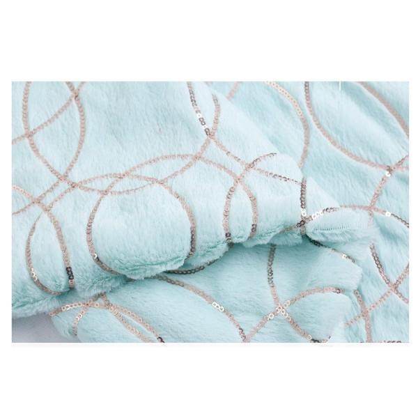 China Supplier Wholesale Shine Poly Round Shape Embroidered Sequin Fabric Velvet