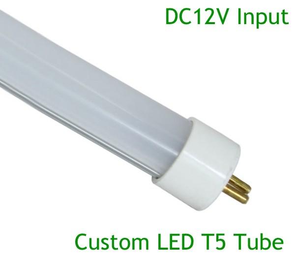 Customed LED T5 8W L548mm*∮16mm DC12V 48pcs SMD2835 Aluminum+PC Cover   (GT5-0608AN-02)