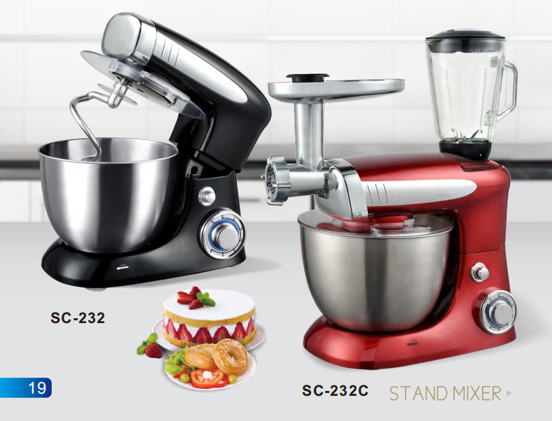 Dough Mixer，Stand Mixer 4L Bowl 800W
