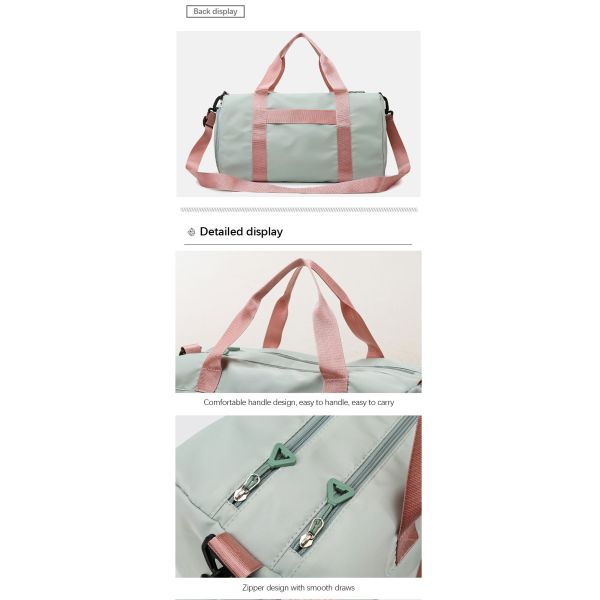 Bolso de deporte a prueba de agua personalizado con bolsillo húmedo y compartimiento para zapatos