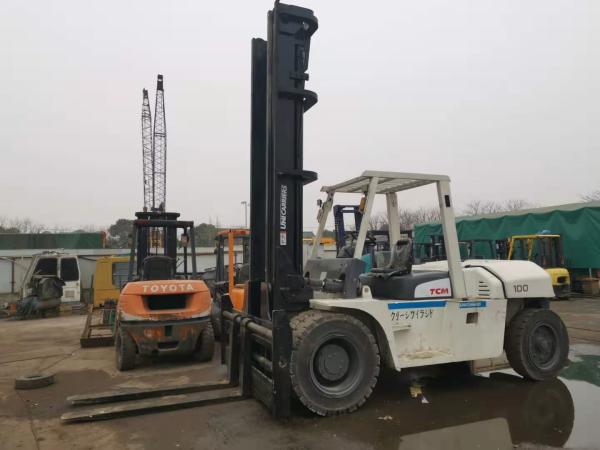 altura 6m do pórtico da empilhadeira da mão de 10T TCM FD100Z segundo