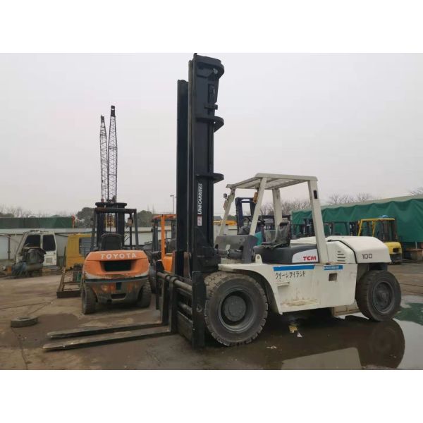 высота 6m портала грузоподъемника 10T TCM FD100Z подержанная