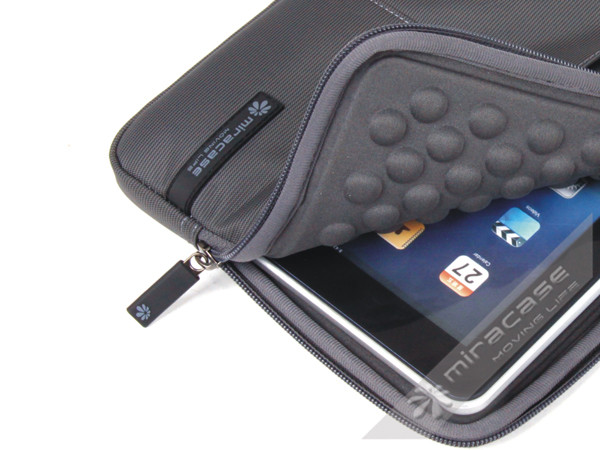 Grey Nylon Tablet Case for Kindle Fire and 7 Inch Tablet Cover with EVA Bubble Interior