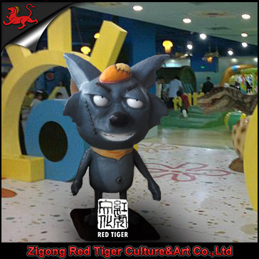 Скульптура животного смолы украшения реальная, статуя животного в натуральную величину