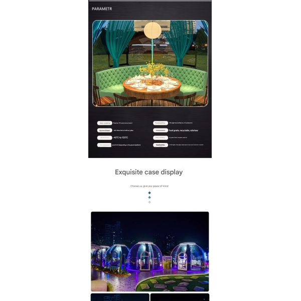 Transparent panoramic Star Room Homestay Bubble Room Outdoor sun room