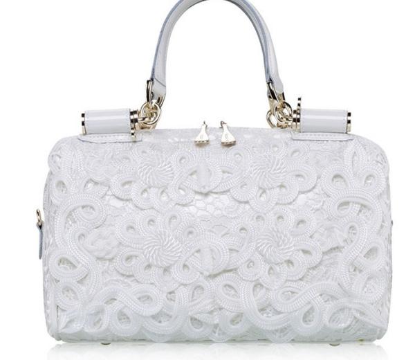 2016 new lace handbag European and American fashion handbags leather shoulder bag