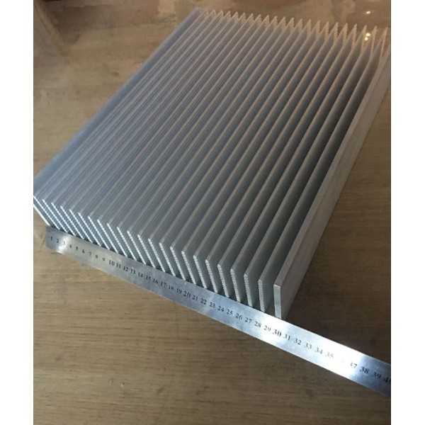 Electrical 350*500*20mm Silver Cooler Heatsink Aluminum Heat Sink Cooling Fin 0.25mm Thin Fin GS ROHS