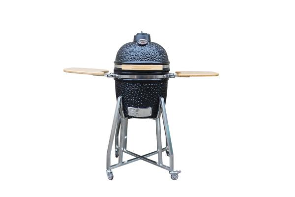 Shiny Black Color 39cm 15 Inch Kamado Grill Charcoal Kitchenware