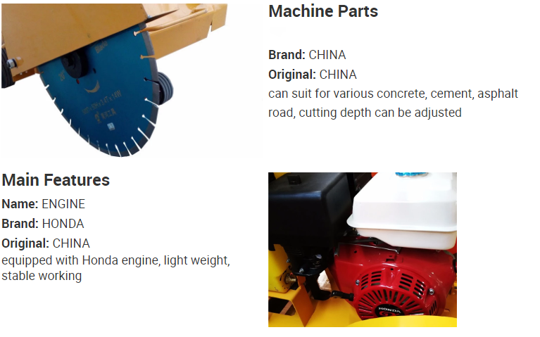 Компактный бензин автомата для резки 15-25ХП дороги/дизельный мобильный бетон увидели вырезывание
