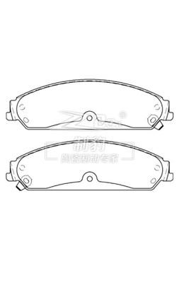 Chrysler 300C, pastilha de freio de cerâmica, D1058, 5142559AA, F