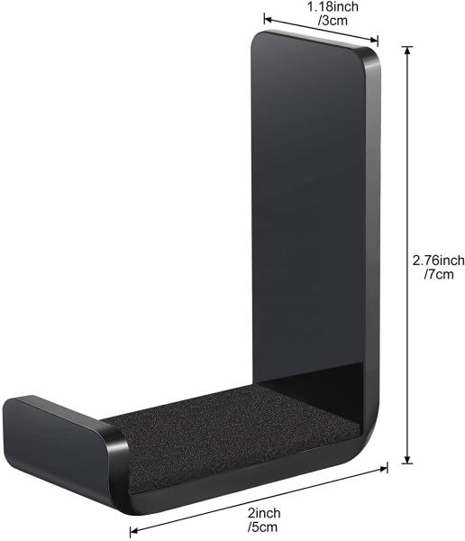 Acrylic Headphone Stand Headset Hanger Holder Earphone Wall Display Bracket 2.76in