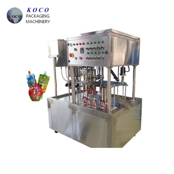 Fruit Juice Liquid Filling Machine For Bagged Juice / Milk / Water / Yogurt Capping and Filling