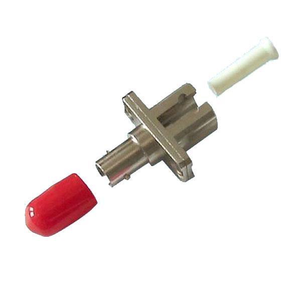 Copper Alloy Single Mode To Multimode Fiber Adapter ST To LC Ear / No Ear Type