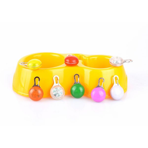 Pet Dog LED glowing pendant necklace Safety puppy Cat Night Light Flashing Collar Glowing in Dark