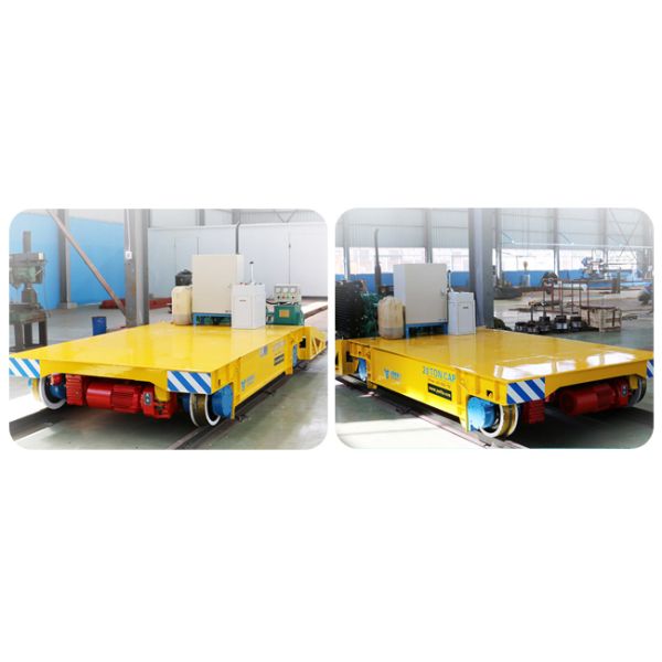 Motorized Heavy Duty Plant Trailer Versatile Track Carriage For Warehouse