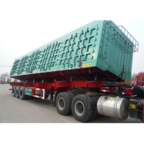 Side Lifting Heavy Duty Semi Trailer Van Cargo Box Trailer 3 Axles