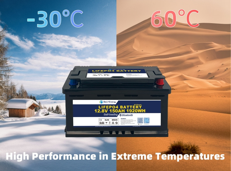 ранг 12V 150AH Bely батарея Bluetooth Bms умная для яхты скутера