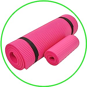 Extra Thick Yoga Mat for Women Men Kids, Professional TPE Yoga Mats, Workout Mat with Carrying Strap Yoga, Pilates
