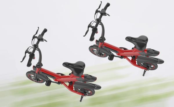 Front & Rear 12 Inch Folding Travel Bike , Smart Lightweight Fold Up Bike
