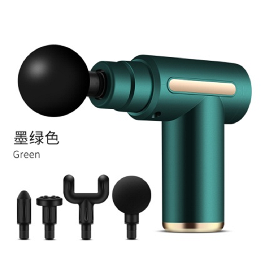 6-Mode Handheld Muscle Massager With 800mAh 30W Deep Relief 4 Massage Heads For Back / Legs Red Green Black Gray