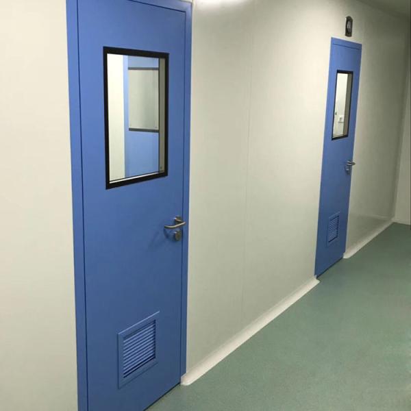 Aluminum GMP Modular Cleanroom Door Anti Corrosion