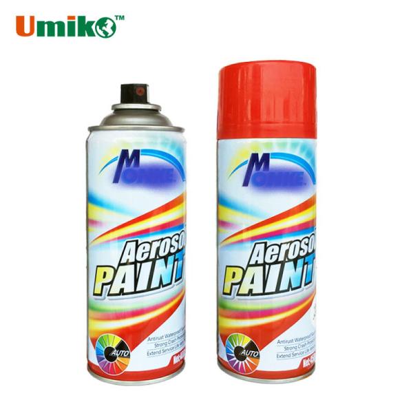 Colorful Aerosol Spray Paint Weatherproof Formula Car Paint Spray Can Long Lasting