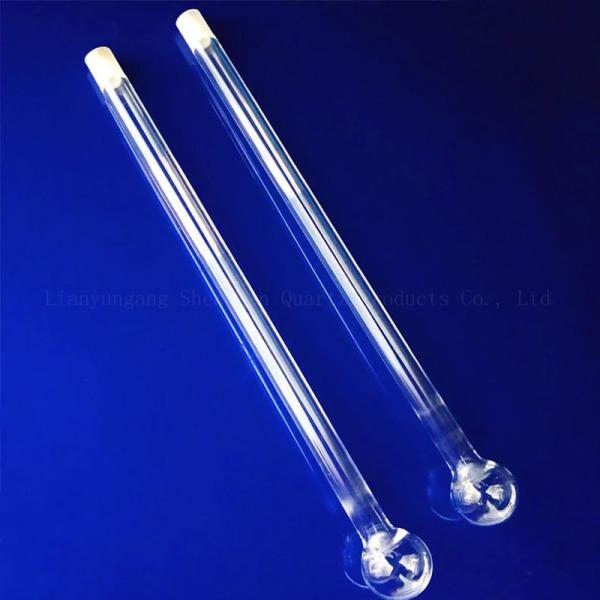 Transparent Quartz Test Tube With Long Mouth Blow Pipe Products Ball Plate-SIO2 Glass Composition Quartz Test Tube