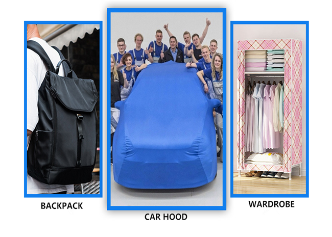 Водоустойчивая хозяйственная сумка 80GSM 210D повторно использовала ткань ЛЮБИМЦА