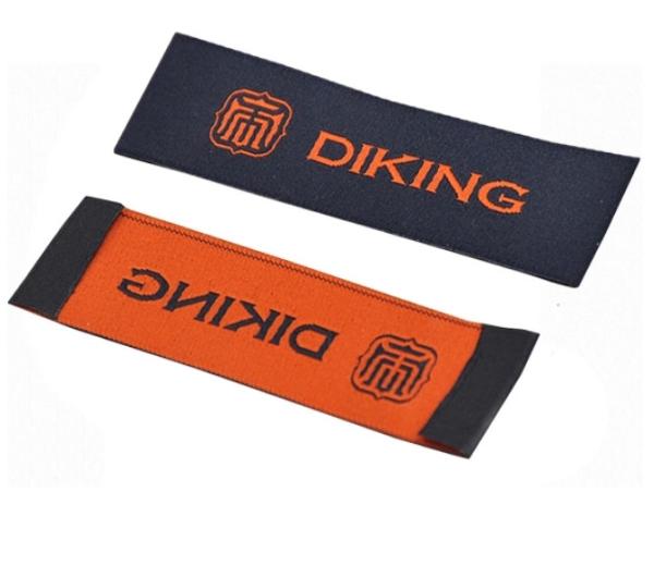 Custom Logo Personalized Apparel Labels Glue Adhesive Sticker Iron On Woven Labels