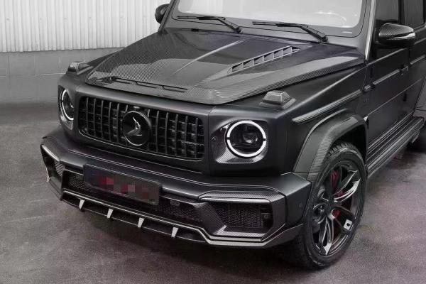 For Benz G-class W464 W463 G500 G550 G63 G350 Carbon Fiber Machine Cover  W464 W463 Upgrade Topcar Style Cover