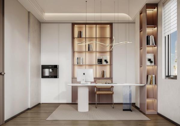 Fadior French Style Stainless Steel Wardrobe With Integrated Desk And Coffee Machine