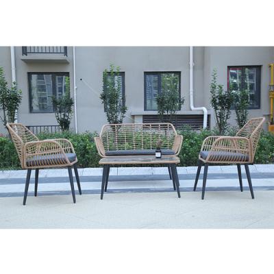 Wicker Rattan Patio Set de Jantar Bistro Sets Garden Chair Assento Grupo Conversação