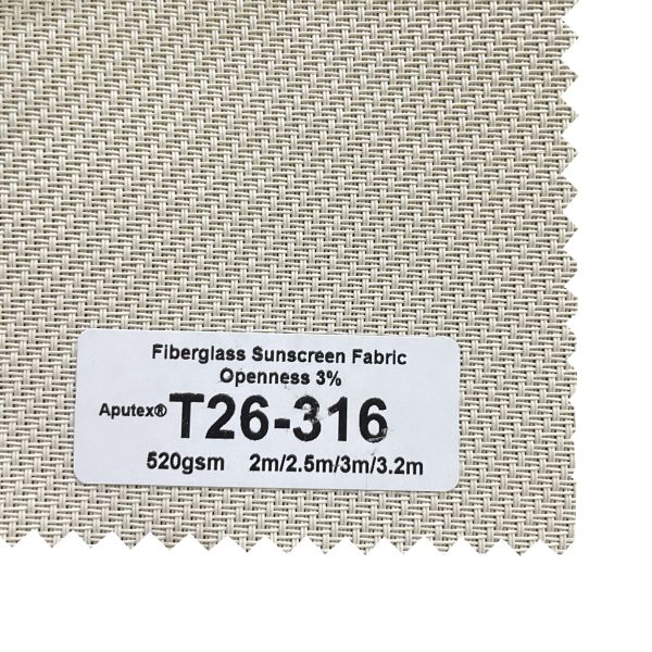 ISO105B02 Fiberglass Sunscreen Fabric Roller Blinds 47*36''