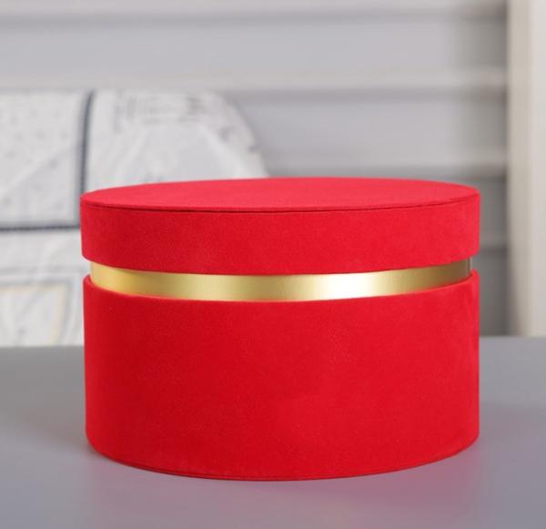 Customer's Logo Gold Foil Logo Gift Bouquet Packaging with Pantone Colors and Lid