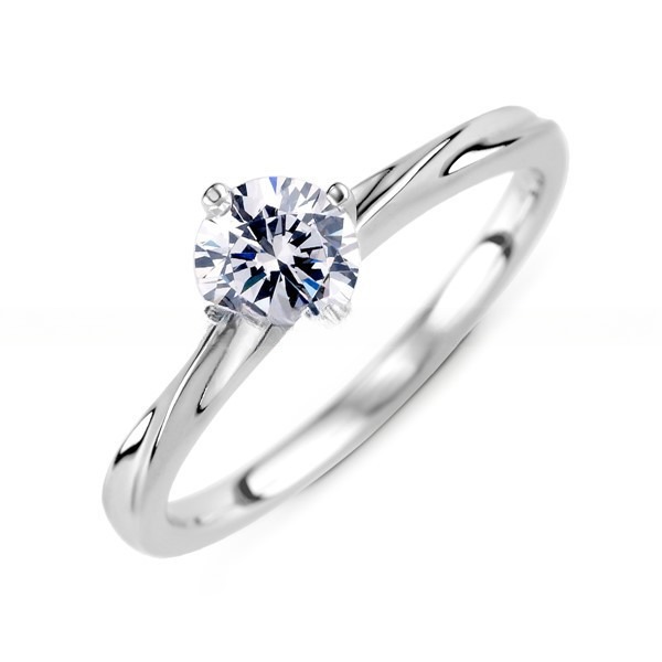 Bagues de mariage en argent sterling 925 poli brillant pour femmes, bague en oxyde de zirconium cubique CZ diamant