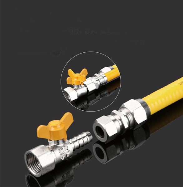 Copper Coating KONCH GAS Pipe Socket Fitting DN13 Quick Connecting